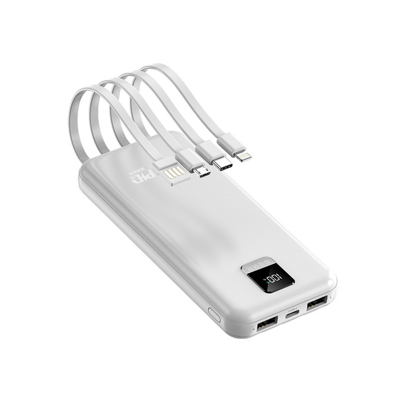 fuente de alimentación móvil de gran capacidad para teléfonos móviles 2w miliamperios pantalla digital de carga rápida con cuatro líneas suministro de proveedores de carga