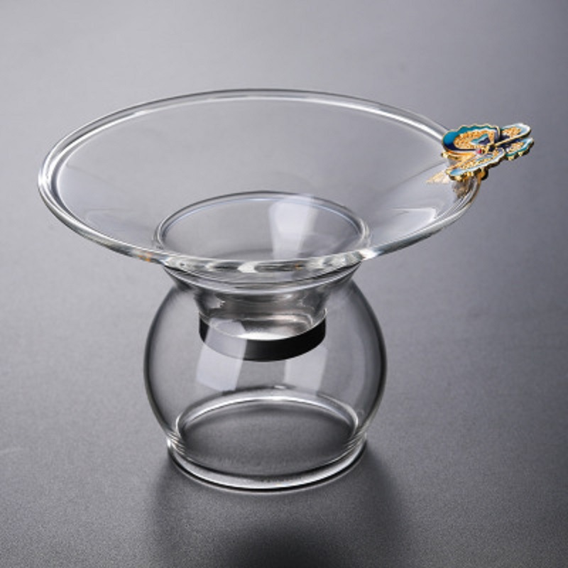 Fábrica creativa Baicai Filtro de vidrio de borosilicato red colador de Té fabricante de té Kung Fu juego de té Accesorios