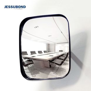 Jiebang Square Lightweight Mirror Convex Supermarket Anti-theft Mirror Dead Angle Reflective Mirror Turn Monitoring Increased Viewing Angle Safety Mirror