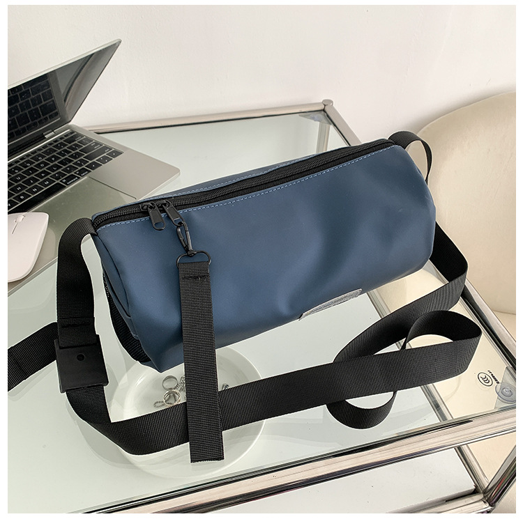 Cylindrical bag, women's bag, new trendy, lightweight, sports and leisure crossbody bag, large capacity shoulder bag_voghion.com