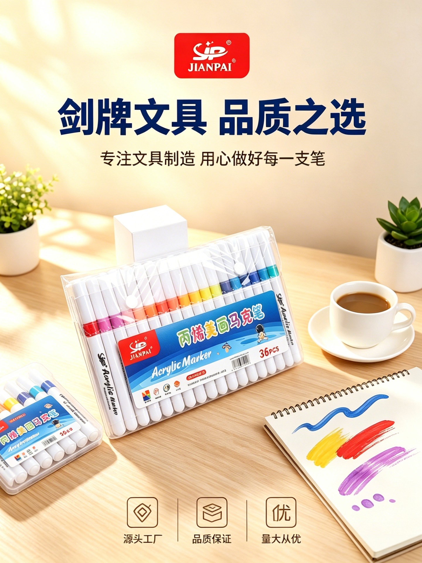 Acrylic-Marker-Set Lagerbestand, überlagerbarer Acrylmarker für Kinderzeichnungen und Graffiti, direkt vom Hersteller, Acrylic-Marker in Beuteln