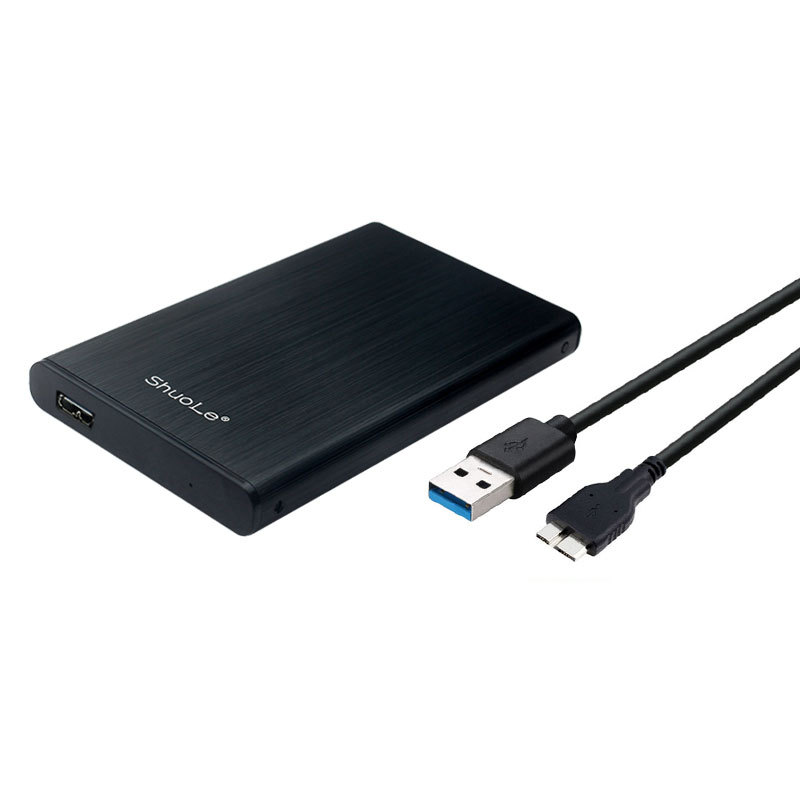 ShuoLe碩樂USB3.0金屬拉絲殼SATA串口固態機械2.5寸移動硬盤盒