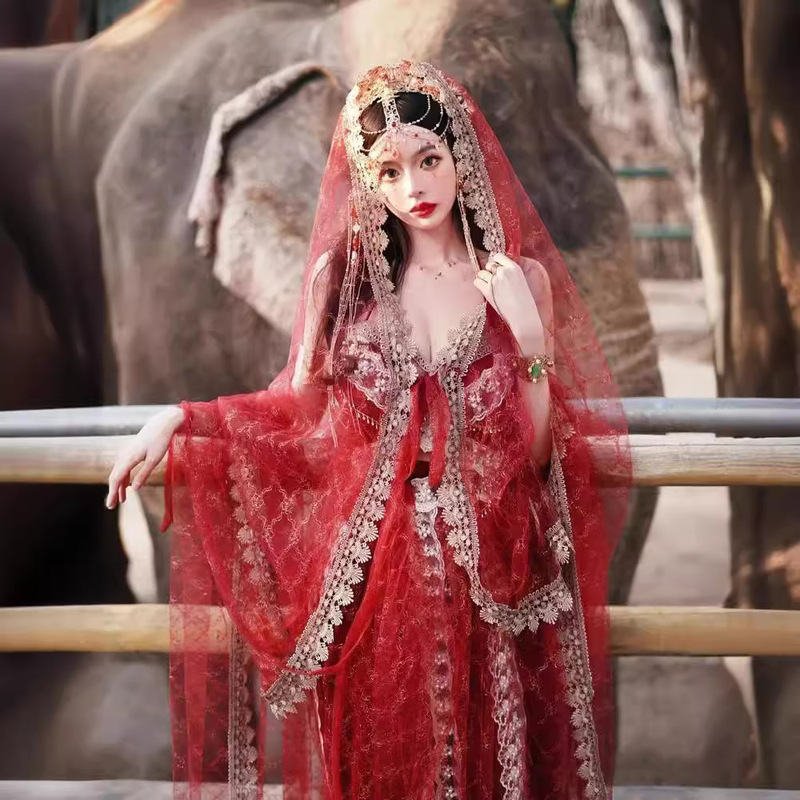 Western Regions Princess Cloak Exotic Style Dunhuang Flying Dance Clothing Goddess Princess Han Elements Banna Travel Photography