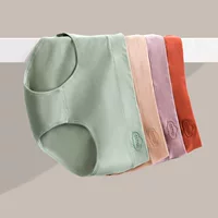 Хлопок средней талии графен антибактериальные женские трусики хлопковые принты удобные дышащие ягодицы треугольные шорты оптом