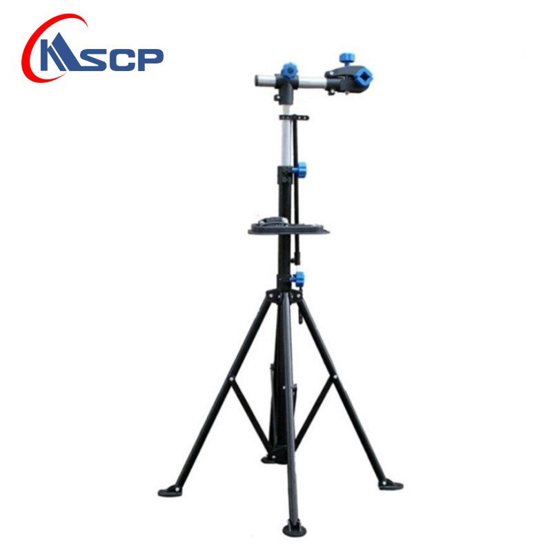 Mountain bike repair stand, bicycle maintenance rack, iron maintenance workbench for bicycle shops