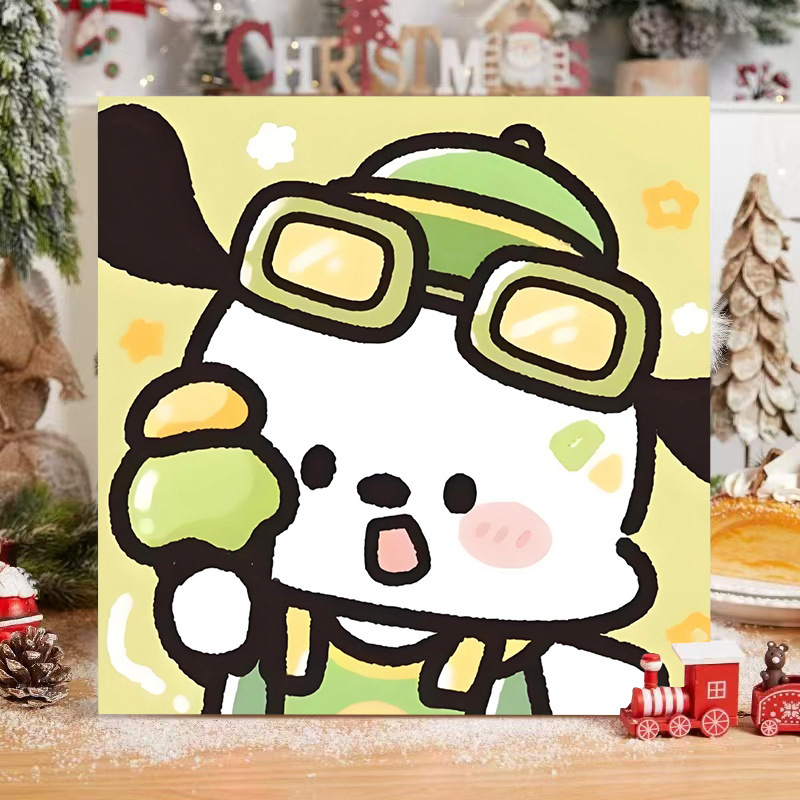 サンリオデジタル油絵 diy 手描きカラーリングクロミメロディー漫画かわいい装飾画メーカー卸売|undefined