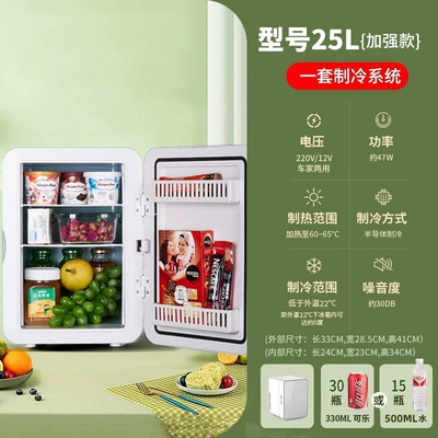 for Home Use, Student Dormitory, Car, Soyuducular - model-25l-single-core-upgraded-model-moonlight-silver-glass-dual-use-for-car-and-home