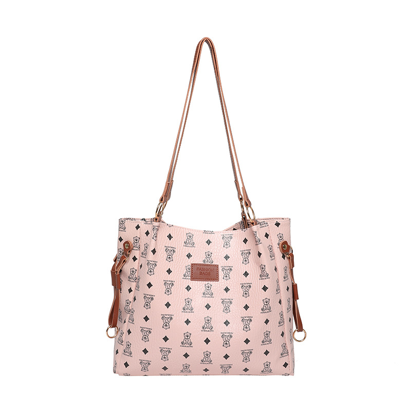 Retro 2025 nuevo estilo de moda de viaje de hombro bolso de brazo de mujer textura universal bolso de mano gran capacidad
