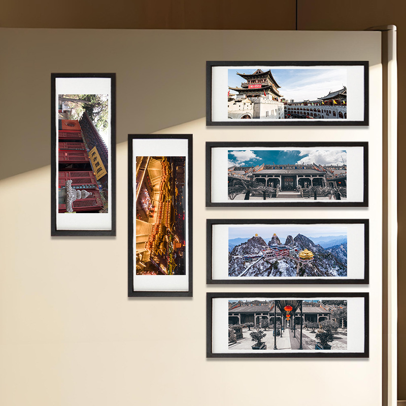 旅游打卡纪念品木质冰箱贴中国木质古建筑牌坊文创软磁冰箱贴批发