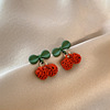 Tide, fashionable trend summer fresh earrings, simple and elegant design, internet celebrity, flowered