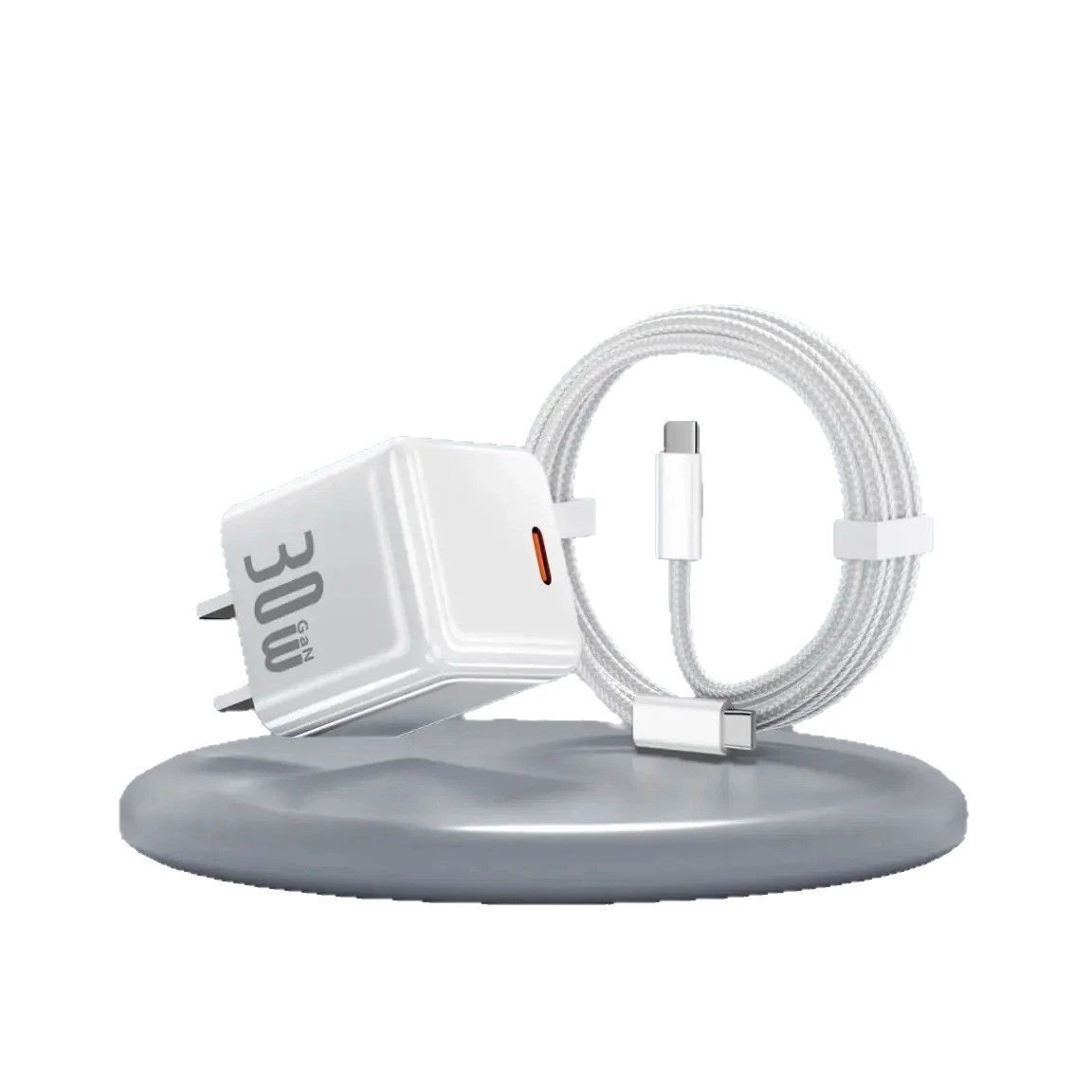 Small harmless ice cubes charging, woven set, 30W