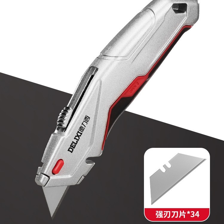 Cuchillo multiusos plegable de alta resistencia cuchillo eléctrico industrial para cables papel tapiz hoja retráctil