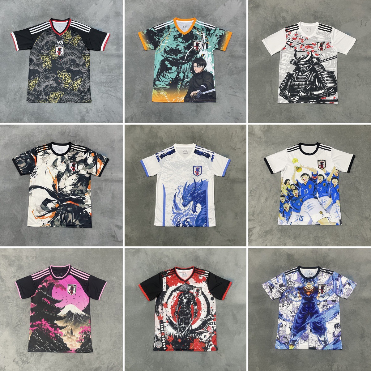 Camiseta de Fútbol de Japón para Fanáticos 24-25, Camiseta Deportiva de Manga Corta del Equipo de Fútbol de Japón