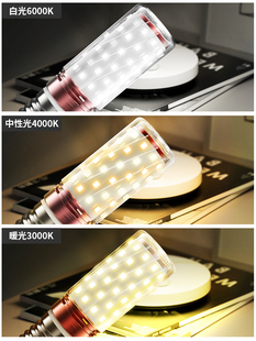 ✅ Led Light Bulb E14 Small Screw Mouth E27 Household Ultra-Bright Energy-Saving Corn Lamp Crystal Chandelier Tip Bubble Candle Light