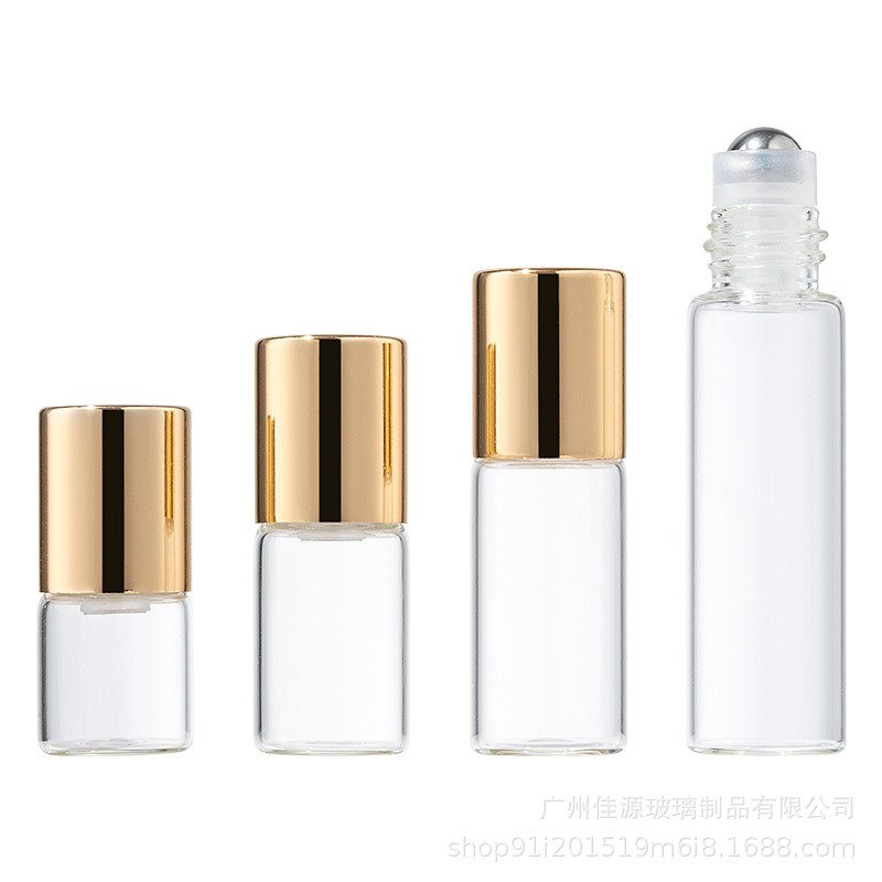 現品ビーズボトル1ml 2ml 3ml 5ml香水分注瓶透明ボールボトル精油原液サンプルボトル|undefined