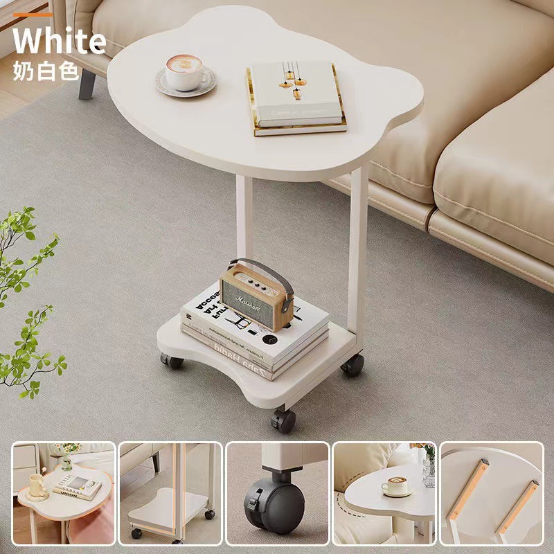 Small Panda Mobile Sofa Side Table Small Apartment Living Room Small Tea Table Bedroom Bed Side Table Modern Minimalist Bedside Table