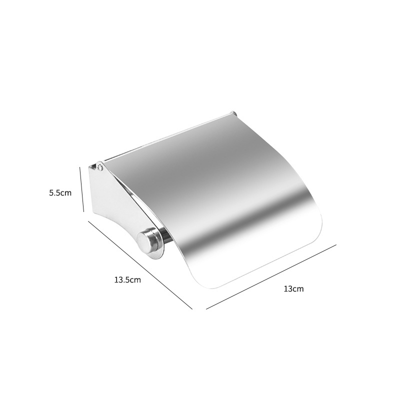 Transfronterizo de acero inoxidable toallitas de papel caja de toallas de papel de baño sin perforación de papel de papel de extracción de papel estante de almacenamiento de teléfonos móviles moderno y simple image 14