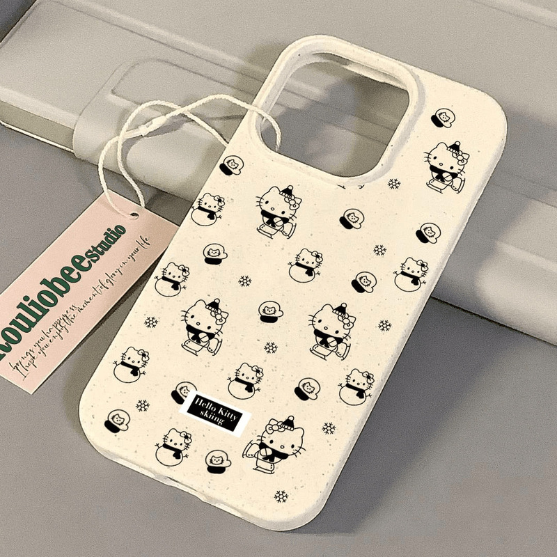 Snowman Hello Kitty Suitable for iPhone 17 Pro Max Phone Case Apple 16 Plus Cartoon 15 Cute 14/13