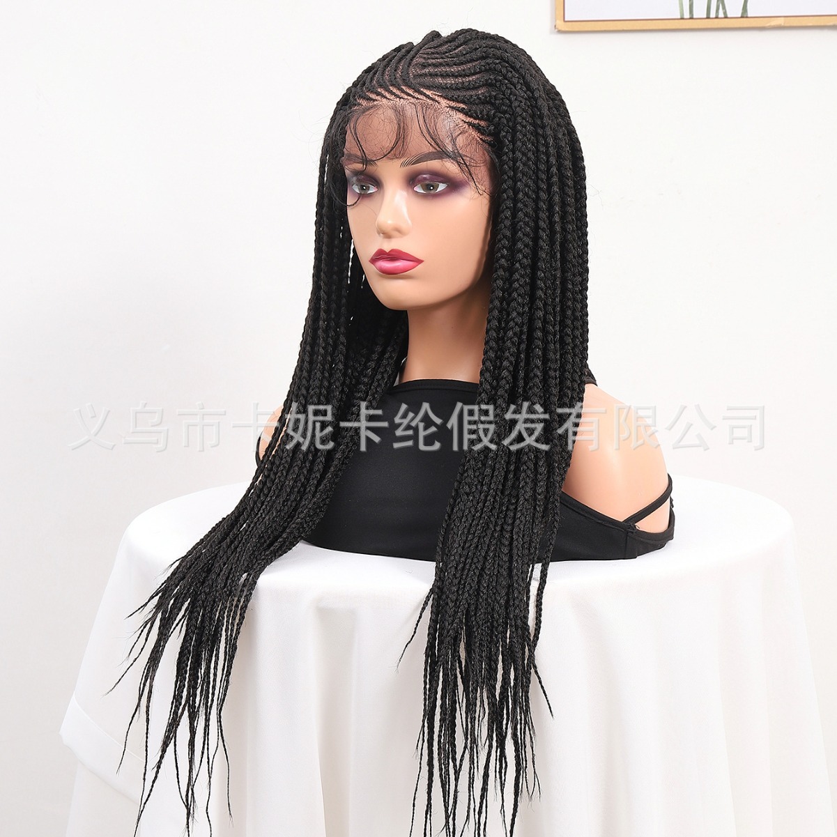 NEWLOOK nueva peluca larga de cola de caballo transfronteriza europea y americana, casco de encaje de seda para el cabello real.