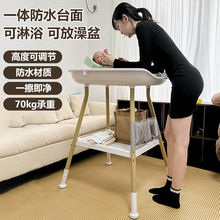 新生儿换尿布台多功能宝宝护理台婴幼儿洗澡台儿抚触台高低可水洗