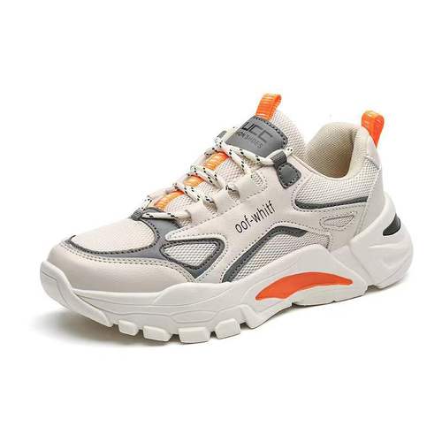 Cross-border men's shoes 2024 Spring New Men's Sports Shoes Low-top Color-block Dad Shoes Breathable Korean-style Running Shoes