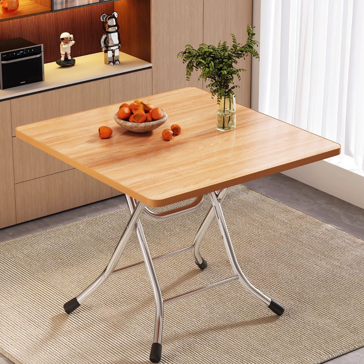 Складной стол, портативный обеденный стол для дома, маленькая квартира, обеденный стол, маленький стол, квадратный стол, простой круглый стол, портативный обеденный стол