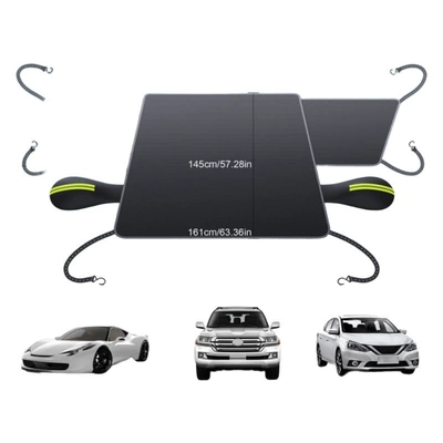 Car snow shield: thickened sunshade, car windshield
