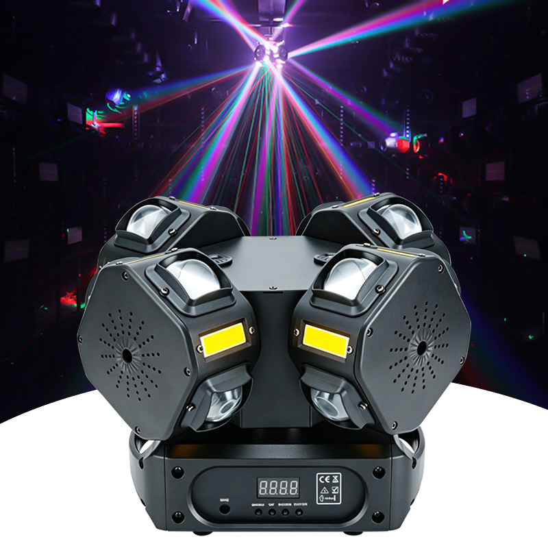 Lámpara de atmósfera KTV doméstica colorida rotación de sonido explosión flash luz de atmósfera doméstica bungee láser luz de escenario discoteca
