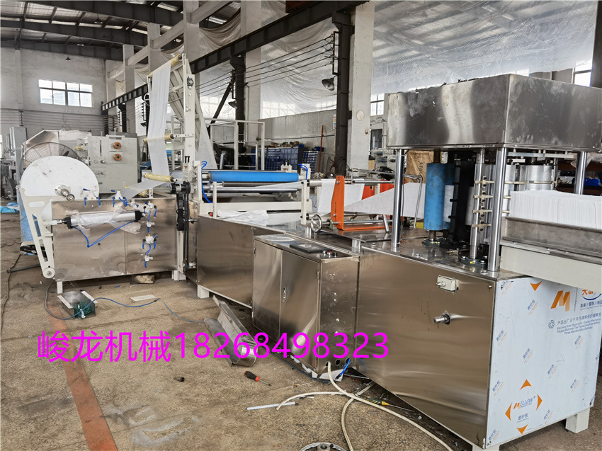 全自动高速床单折叠设备 美容床单折叠机包装机一条线整套设备