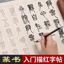 篆体毛笔字帖初学者套装中小篆体大楷书法入门临摹描红练字帖千字