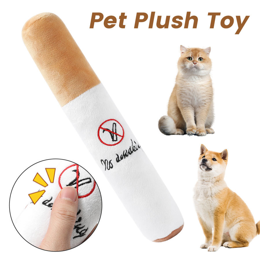 Juguetes para mascotas explosivos transfronterizos, resistentes a la mordedura, cigarrillos vocales, juguetes para morderse, juguetes para perros, suministros para gatos, almohadas image 4