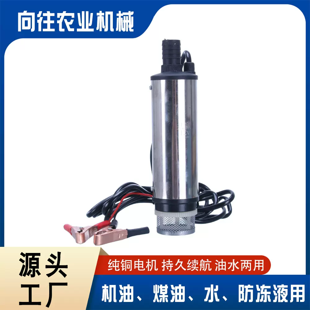 供应德纳奇电动抽油泵柴油加油泵油水两用自吸泵便携式小型抽油泵