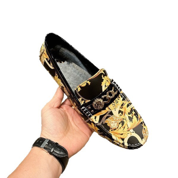 2025 nuevos zapatos transfronterizos Bean para hombres, zapatos de cuero genuinos, zapatos de cuero casuales, zapatos de hombre