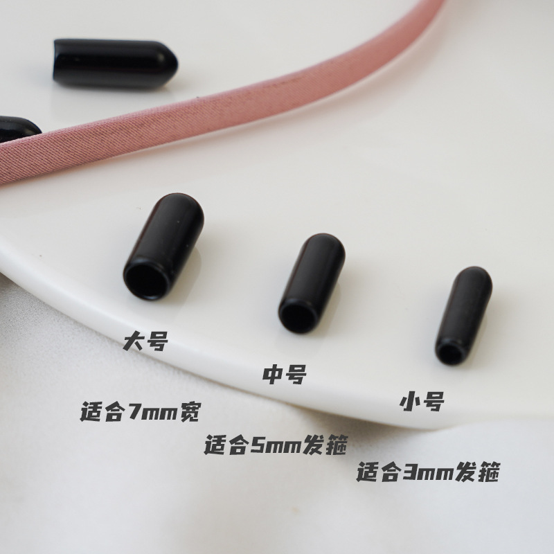 DIY accesorios de joyería estilo coreano de alta calidad diadema anti-arañazos bolsa pie cubierta de goma de plástico