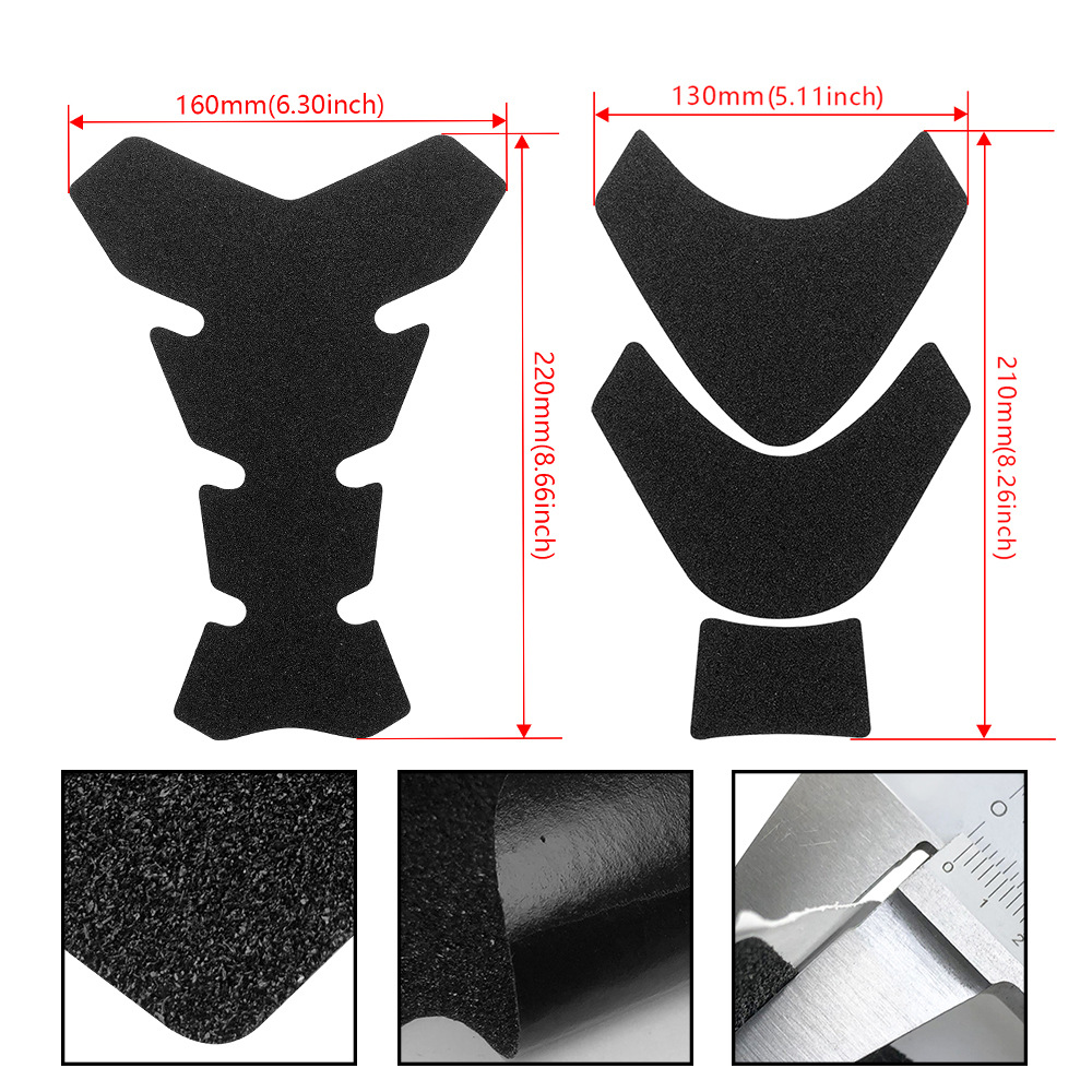 Aplicable a Yamaha YZF R1 R3 R6 pegatinas de hueso de pescado pegatinas de cuerpo antideslizante pegatinas de tanque de combustible de motocicleta resistente al desgaste