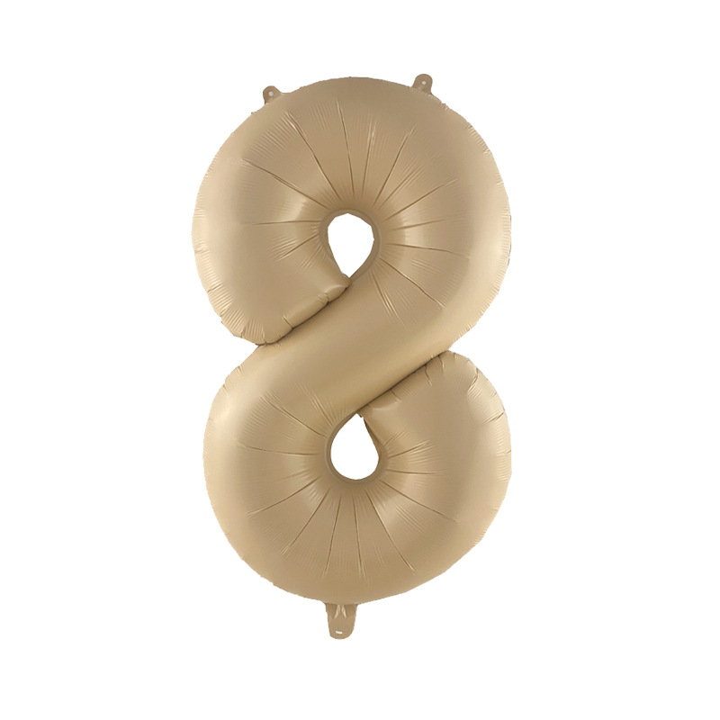 Versión americana verde digital flotante vacío globo de película de aluminio 32 pulgadas oro medio globo digital 34 pulgadas globo decoración al por mayor