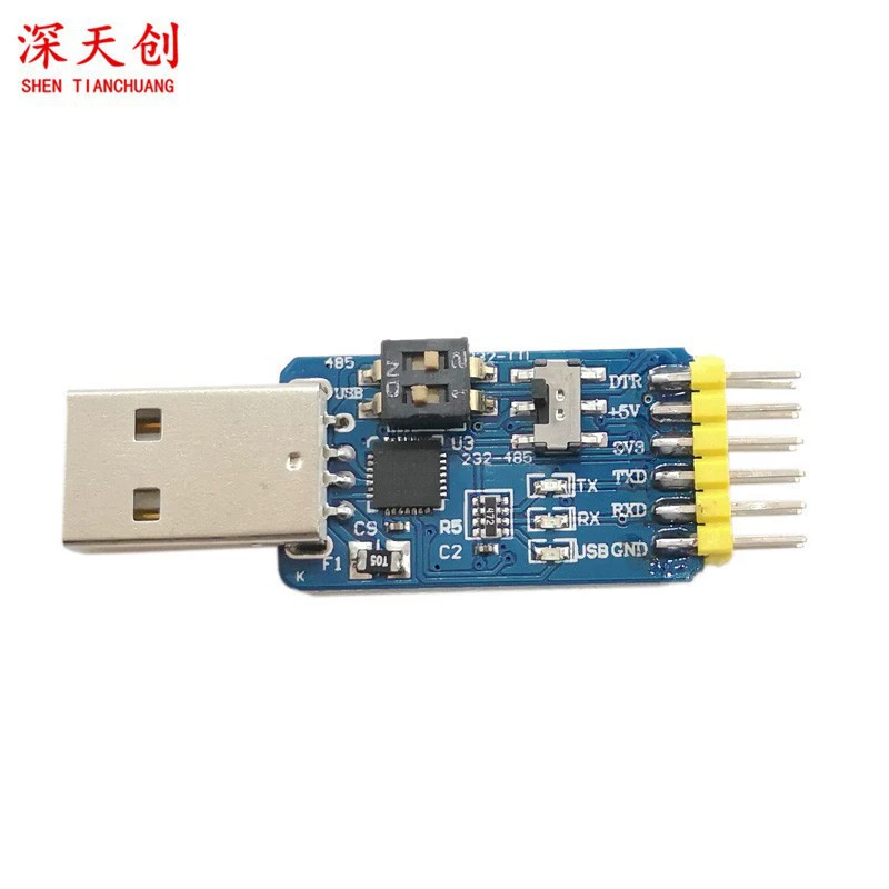 CP2102 шесть-в-одном Многофункциональный модуль последовательного порта USB в TTL 485 232 взаимное Преобразование 3,3 В/5 В