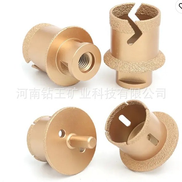 金刚石双层开孔器台盆钻孔下水管水槽大理石材陶瓷钻脸盆打孔钻头