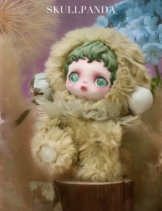 爆款泡泡玛特SKULLPANDA光织园系列毛绒公仔挂件盲盒玩具|undefined
