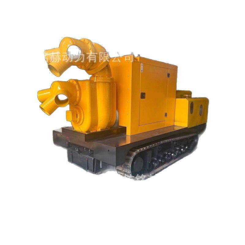 クローラ式排水ロボット全地形対応大流量緊急排水移動式防洪ポンプ車ポンプユニット|undefined