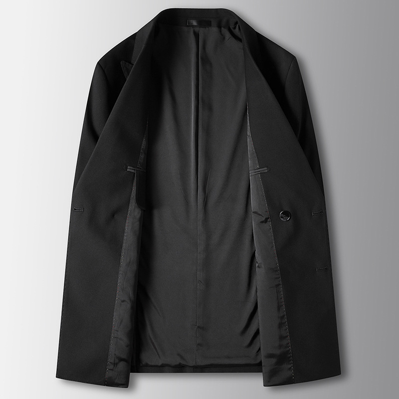 Men's Clothing Men's Suits Spring And Autumn Youth Double Breasted Light Luxury Business Wedding Suits Men's High End Dresses_voghion.com