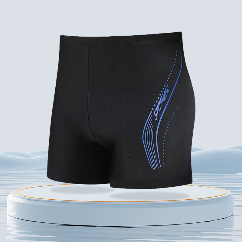 Pantalones de baño grandes para hombres, ángulo plano, seco rápido, pantalones de baño sueltos, pantalones de baño profesionales para hombres, conjunto de equipos de natación