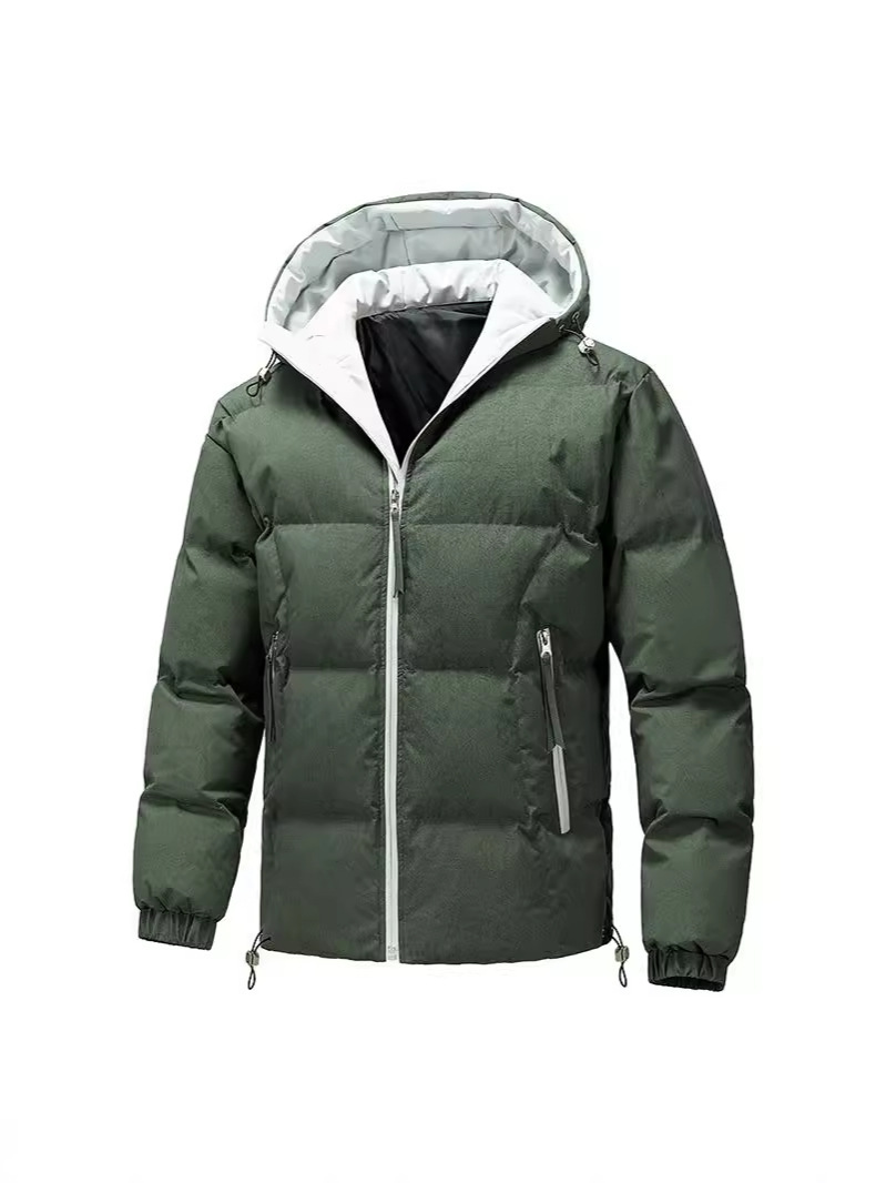 Men's Down Jacket Hooded Thick Padded Winter Coat For Men_voghion.com