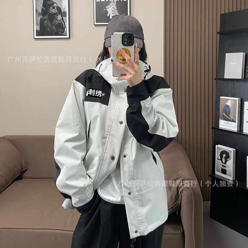 莆田1990冲锋衣美版TNF北家脸面外套男女款户外防风防水登山服|undefined