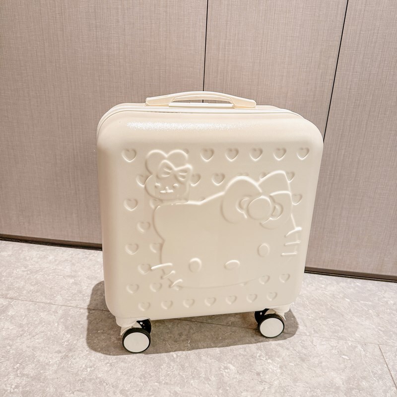20 inch children's trolley case KT cat mute universal wheel suitcase gift box student luggage cartoon password box