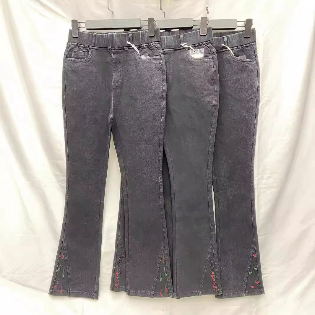 2025 новый стиль модные джинсы с микроклешом, стрейч-деним, высокая талия, узкие, верхняя одежда, одежда для мам, женские брюки