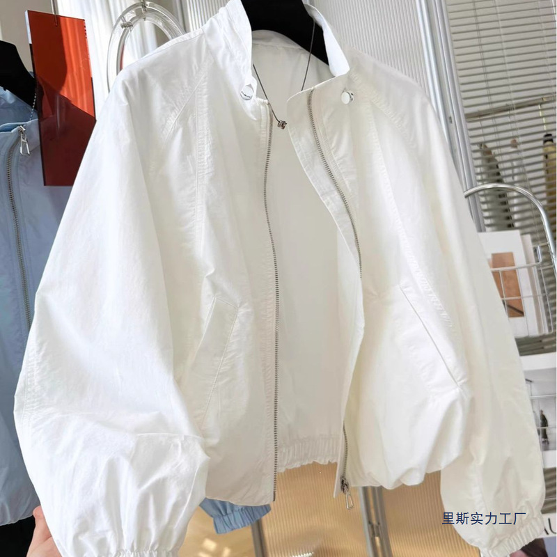 Spring Clothing for Women 2026 New Early Spring Korean Style Jacket for Women, Very Beautiful, Thin, Stand-Up Collar, Short, Loose Jacket Spring Clothing for Women 2026 New Early Spring Korean Style Jacket for Women, Very Beautiful, Thin, Stand-Up Collar, Short, Loose Jacket