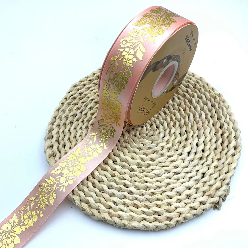 3,8 cm láser cinta de oro bar soporte hecho a mano DIY ratán peonía embalaje dorado Lolita cinta decorativa