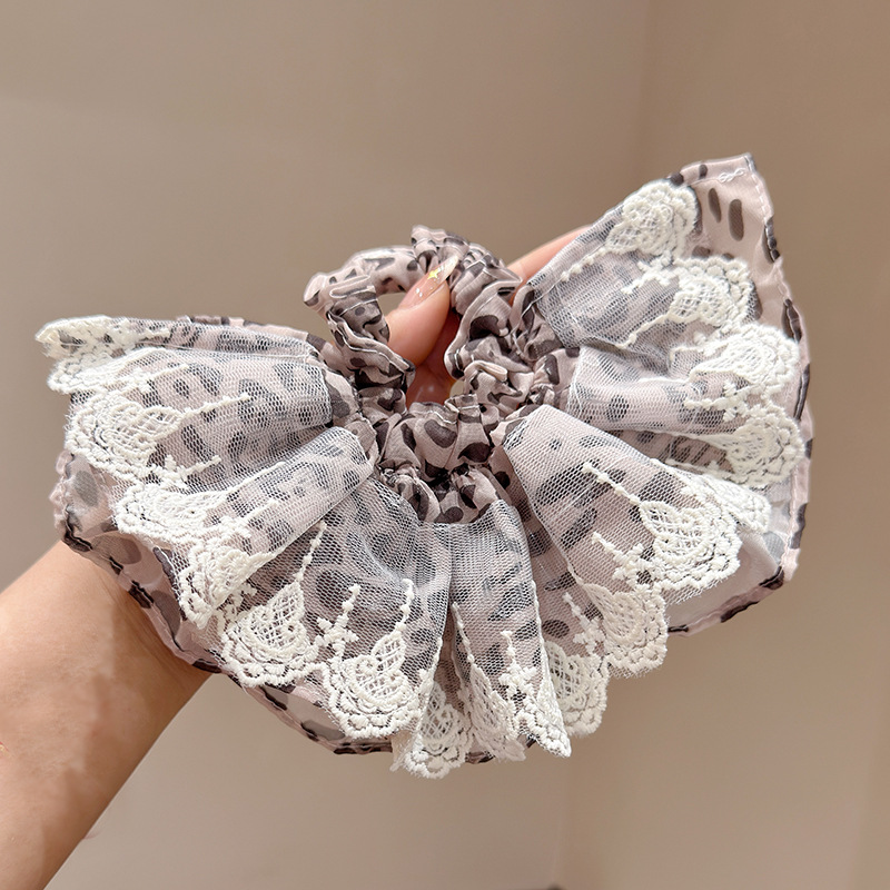 062 кружевная юбка с леопардовым принтом ободок для волос