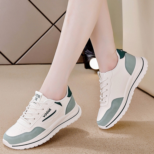 Thick-soled sports shoes for women  new spring and autumn women's shoes Korean version ins low-top shoes women's breathable casual shoes 5803